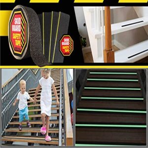 ترمز پله چسبدار با نوار شب نما 5سانت18متری